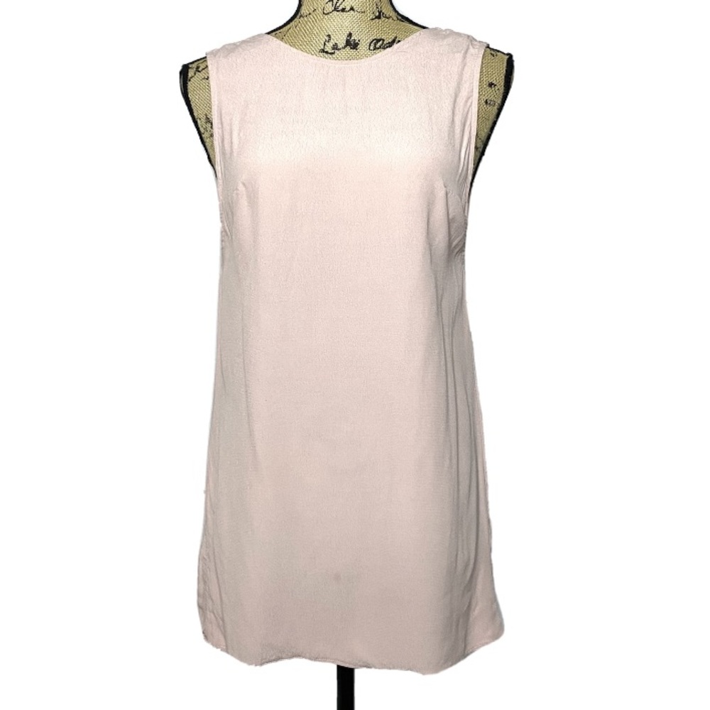 Reformation Pink Open Back Blouse Top